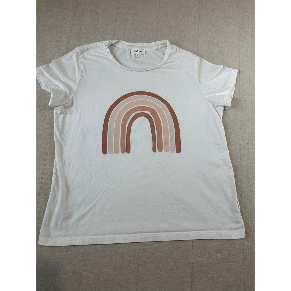 Böhme‎ | Rainbow Graphic Tee White | Women's Small
